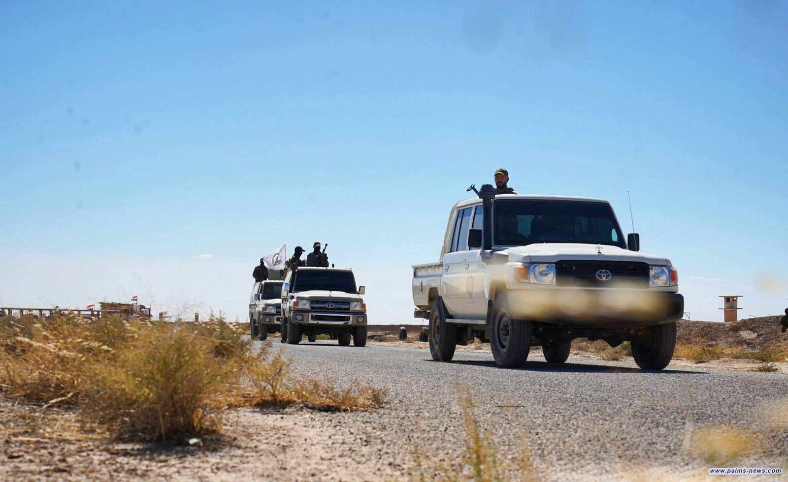 اللواء 74 بالحشد الشعبي يعزز انتشاره على الحدود العراقية السورية